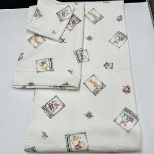 VTG Disney Exclusive Winnie the Pooh 3 Piece Towel Set Tigger Piglet EUC